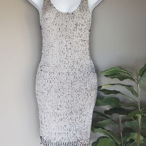 ❤H&M Silver Knit Dress